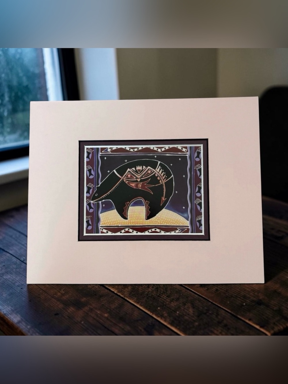 Harriet Peck Taylor “Spirit Bear” Matted Art Postcard Print